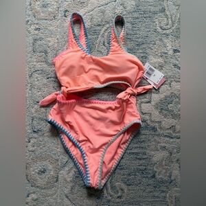Girls cut out bathing suit